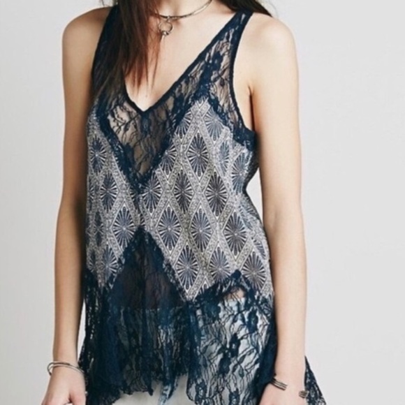 Free People Tops - Free People Bell Trapeze Lace Cami
